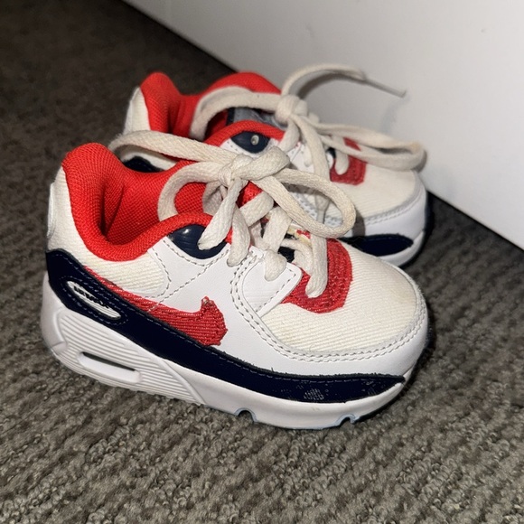 White,Blue and Red Toddler Nike AirMax - Picture 3 of 4